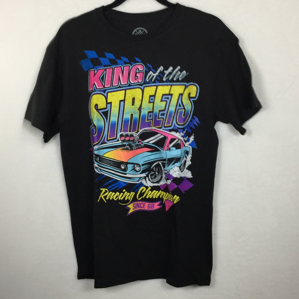 King of the Streets Racing Champion‎ Graphic Medium T-Shirt Mens Cars Graphic